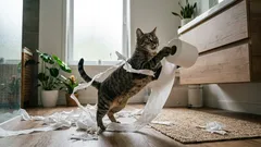 Why Cats Love Playing with Toilet Paper—It's More Than Just Mischief